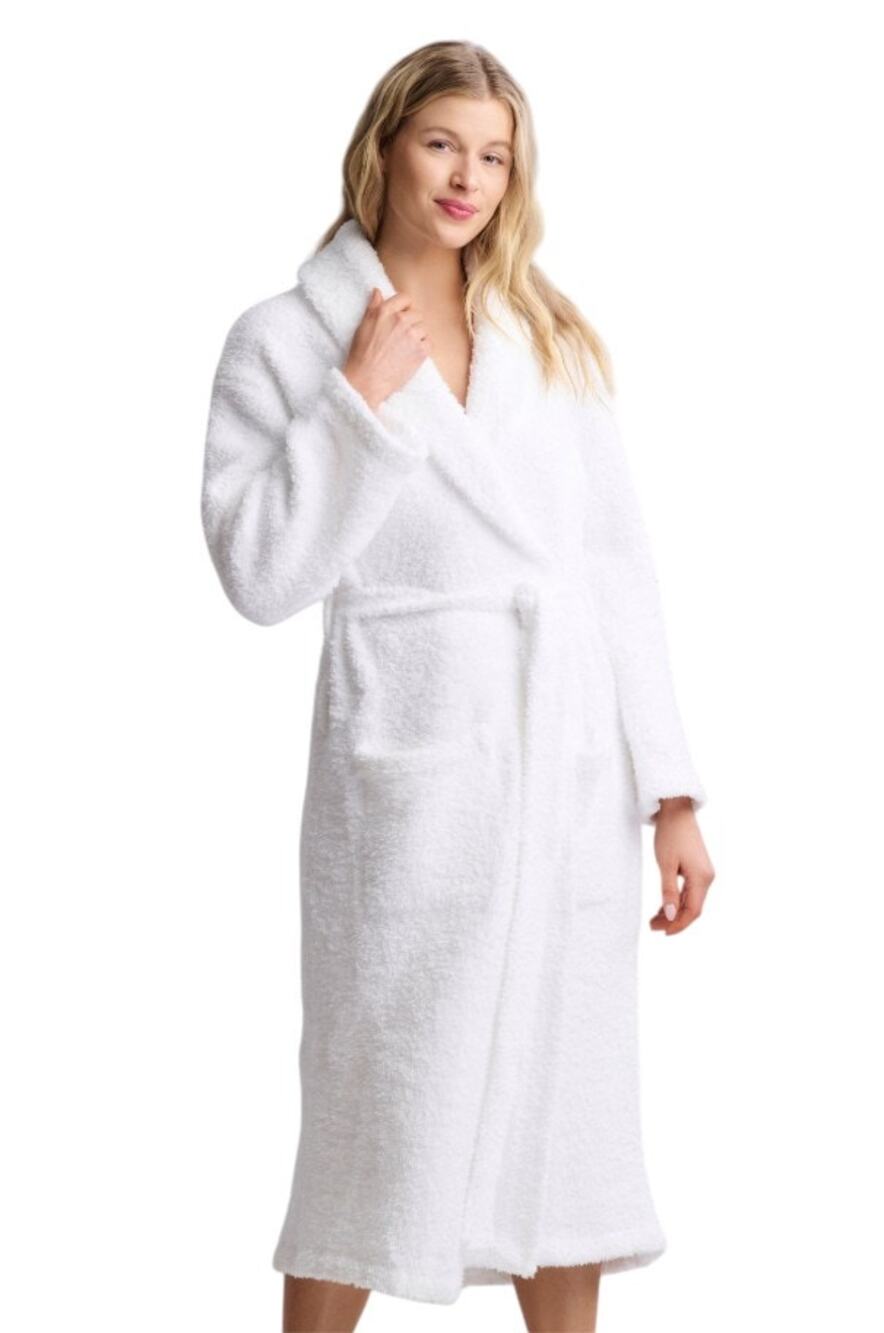 Barefoot Dreams White CozyChic Adult Unisex Robe